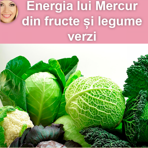 Fructele și legumele verzi - energia lui Mercur