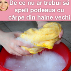 De ce nu ar trebui să speli podeaua cu cârpe din haine vechi
